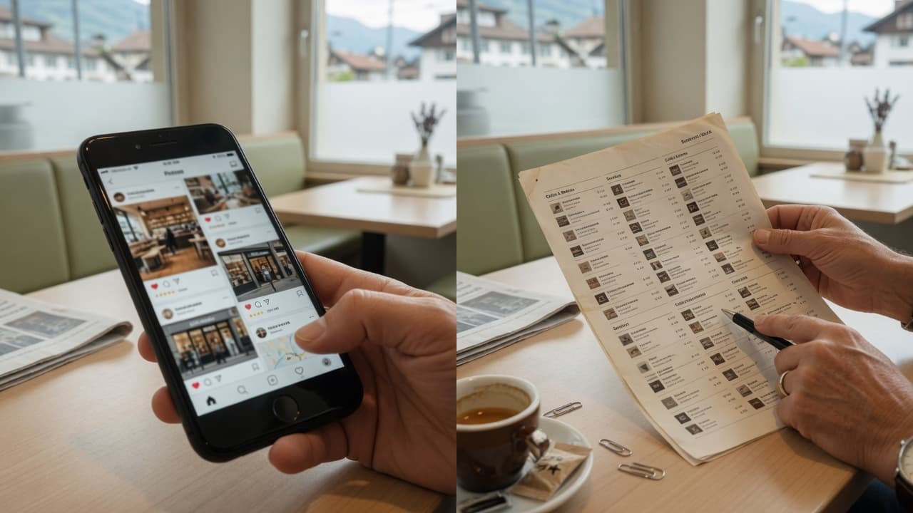 Comparatif SwissRank, local.ch et Google pour PME locales