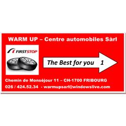 Logo WARM UP Centre automobiles Emery P.